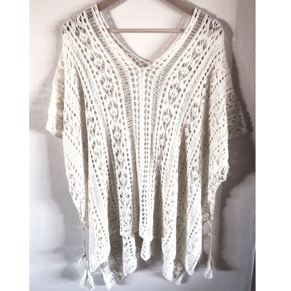 Off white crochet lace cover up - Picture 6 of 6